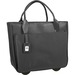 WIB Florence Carrying Case (Rolling Tote) for 17.3" Notebook - Black - Vegan Leather Body - 14" Height x 17.5" Width x 7" Depth