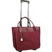 WIB Florence Carrying Case (Rolling Tote) for 17.3" Notebook - Burgundy - Vegan Leather Body - 14" Height x 17.5" Width x 7" Depth
