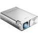 Asus ZenBeam E1 DLP Projector - 16:9 - Silver - 854 x 480 - Front, Ceiling, Rear - 30000 Hour Normal ModeWVGA - 3,500:1 - 150 lm - HDMI - USB