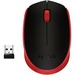 Logitech M170 Mouse - Optical - Wireless - Radio Frequency - Red - USB - Scroll Wheel - 2 Button(s) - Symmetrical