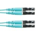 Panduit Fiber Optic Duplex Network Cable - 66 ft Fiber Optic Network Cable for Network Device - First End: 2 x LC Network - Male - Second End: 2 x LC Network - Male - 10 Gbit/s - Patch Cable - 50/125 µm - Aqua - 1