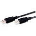 B+B SmartWorx USBAMBM-BK-15F USB Data Transfer Cable - 15 ft USB Data Transfer Cable for PC - First End: 1 x USB 2.0 Type A - Male - Second End: 1 x USB 2.0 Type B - Male - Black