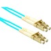 ENET 1FT LC/LC Duplex Multimode 50/125 10Gb OM3 or Better Aqua Fiber Patch Cable 1 foot LC-LC Individually Tested - Lifetime Warranty
