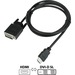 VisionTek HDMI / DVI-D Bi-Directional Cable 6ft (M/M) - 6 ft DVI-D/HDMI Video Cable for Video Device, Graphics Card, Monitor - First End: 1 x HDMI Male Digital Audio/Video - Second End: 1 x DVI-D Male Digital Video - Supports up to 1920 x 1080 - Black
