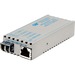 Omnitron Systems miConverter 1000Mbps Gigabit Ethernet Fiber Media Converter RJ45 LC Single-Mode 12km - 1 x 1000BASE-T, 1 x 1000BASE-LX, US AC Powered, Lifetime Warranty