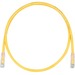 Panduit Cat.6 U/UTP Network Cable - 1 ft Category 6 Network Cable for Network Device - First End: 1 x RJ-45 Network - Male - Second End: 1 x RJ-45 Network - Male - 10 Gbit/s - Patch Cable - Gold Plated Contact - 24 AWG - Yellow - 1