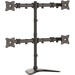 StarTech.com Quad Monitor Stand - Crossbar - Steel - Monitors up to 27"- Vesa Monitor - Computer Monitor Stand - Monitor Arm - Increase productivity and free up space by mounting four monitors to this attractive desktop stand - Quad Monitor Stand works on