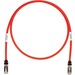 Panduit Cat.6a S/FTP Patch Network Cable - 20 ft Category 6a Network Cable for Network Device - First End: 1 x RJ-45 Network - Male - Second End: 1 x RJ-45 Network - Male - 10 Gbit/s - Patch Cable - Shielding - Red - 1