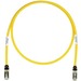 Panduit Cat.6a S/FTP Patch Network Cable - 14 ft Category 6a Network Cable for Network Device - First End: 1 x RJ-45 Network - Male - Second End: 1 x RJ-45 Network - Male - 10 Gbit/s - Patch Cable - Shielding - Yellow - 1