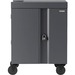 Bretford CUBE Cart - 1 Shelf - Push Handle Handle - 4 Casters - Steel, Polypropylene - 30" Width x 26.5" Depth x 37.5" Height - Topaz - For 16 Devices