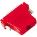Black Box Modular Adapter Kit - DB25 Male to RJ45 Female, Red - 1 x RJ-45 Network Female - 1 x 25-pin DB-25 RS-232 Serial Male - Red