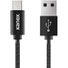 Kanex Premium Micro-USB Cable - 3.94 ft Micro-USB/USB Data Transfer Cable for Smartphone, Tablet, Notebook, Desktop Computer - First End: 1 x USB Type A - Male - Second End: 1 x Micro USB - Male - 480 Mbit/s - Black