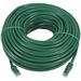 Monoprice FLEXboot Series Cat5e 24AWG UTP Ethernet Network Patch Cable, 100ft Green - 100 ft Category 5e Network Cable for Network Device - First End: 1 x RJ-45 Network - Male - Second End: 1 x RJ-45 Network - Male - Patch Cable - Gold Plated Contact - 24