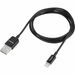 Targus Sync & Charge Lightning Cable for Compatible Apple Devices (1M) - 3.28 ft Lightning/USB Data Transfer Cable for iPod, iPad, iPhone, Tablet, Smartphone, Computer - First End: 1 x Lightning Male - Second End: 1 x USB Type A Male - MFI - Black