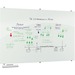 MooreCo Visionary Magnetic Glass Dry Erase Whiteboard - 70.9" (5.9 ft) Width x 47.2" (3.9 ft) Height - Deep Red Tempered Glass Surface - Rectangle - Assembly Required - 1 Each