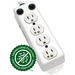 Tripp Lite Safe-IT Power Strip Medical Hospital Grade Antimicrobial UL1363A 4 Outlet 15A 7ft Cord - NEMA 5-15P-HG - 4 x NEMA 5-15R-HG - 7 ft Cord - 15 A Current - 120 V AC Voltage - Rack-mountable, Surface-mountable - White