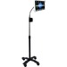 CTA Digital Compact Security Gooseneck Floor Stand 7-13" Inch Tablets - Up to 13" Screen Support - 7" Height x 17.5" Width - Floor Stand - Metal - Black, Silver