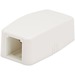 Panduit Mini-Com CBXQ1WH-A Mounting Box - 1 x Total Number of Socket(s) - White - Acrylonitrile Butadiene Styrene (ABS)