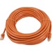 Monoprice FLEXboot Series Cat5e 24AWG UTP Ethernet Network Patch Cable, 100ft Orange - 100 ft Category 5e Network Cable for Network Device - First End: 1 x RJ-45 Network - Male - Second End: 1 x RJ-45 Network - Male - Patch Cable - Gold Plated Contact - 2