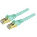 StarTech.com 25ft CAT6a Ethernet Cable - 10 Gigabit Category 6a Shielded Snagless 100W PoE Patch Cord - 10GbE Aqua UL Certified Wiring/TIA - CAT6a Ethernet Cable delivers 10 Gigabit connection free of noise & EMI/RFI interference - Tested to comply w/ ANS