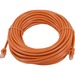 Monoprice FLEXboot Series Cat5e 24AWG UTP Ethernet Network Patch Cable, 50ft Orange - 50 ft Category 5e Network Cable for Network Device - First End: 1 x RJ-45 Network - Male - Second End: 1 x RJ-45 Network - Male - Patch Cable - Gold Plated Contact - 24 