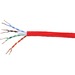 Monoprice Cat. 5e UTP Network Cable - 1000 ft Category 5e Network Cable for Network Device - First End: Bare Wire - Second End: Bare Wire - 24 AWG - Red