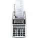 Canon P1DHV3 Compact Printing Calculator - Sign Change, Built-in Memory, Item Count, Clock, Calendar - 12 Digits - 1.6" x 3.9" x 7.7" - Sliver - 1 Each