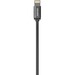 Kanex Premium DuraFlex Lightning Cable - 4 ft Lightning/USB Data Transfer Cable for iPhone, iPad, iPod, Magic Keyboard, Magic Trackpad 2, Magic Mouse 2, AirPods - First End: 1 x Lightning - Male - Second End: 1 x USB Type A - Male - MFI - Matte Black