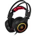 Tt eSPORTS CRONOS Riing Headset - Stereo - USB - Wired - 32 Ohm - 20 Hz - 20 kHz - Over-the-head - Binaural - Circumaural - 6.56 ft Cable - Noise Canceling - Diamond Black, Red