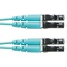 Panduit Opticore Fiber Optic Duplex Patch Network Cable - 98.43 ft Fiber Optic Network Cable for Network Device - First End: 2 x LC Network - Male - Second End: 2 x LC Network - Male - 10 Gbit/s - Patch Cable - Aqua - 1