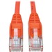 Tripp Lite Cat5e 350 MHz Snagless Molded UTP Patch Cable (RJ45 M/M), Orange, 6 ft. - 6 ft Category 5e Network Cable for Computer, Server, Printer, Photocopier, Router, Blu-ray Player, Switch - First End: 1 x RJ-45 Network - Male - Second End: 1 x RJ-45 Ne