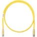 Panduit NetKey Cat.6 U/UTP Patch Network Cable - 14 ft Category 6 Network Cable for Network Device - First End: 1 x RJ-45 Network - Male - Second End: 1 x RJ-45 Network - Male - Patch Cable - 24 AWG - Yellow - 1