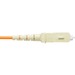 Panduit NetKey Fiber Optic Simplex Patch Network Cable - 3 ft Fiber Optic Network Cable for Network Device - First End: 1 x SC Network - Male - Patch Cable - Yellow - 1