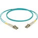 Panduit NetKey Fiber Optic Duplex Patch Network Cable - 9.84 ft Fiber Optic Network Cable for Network Device - First End: 2 x LC Network - Male - Second End: 2 x LC Network - Male - Patch Cable - Aqua - 1