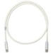 Panduit NetKey Cat.6a F/UTP Patch Network Cable - 9.84 ft Category 6a Network Cable for Network Device - First End: 1 x RJ-45 Network - Male - Second End: 1 x RJ-45 Network - Male - Patch Cable - Off White - 1