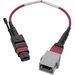 Eaton Tripp Lite Series MTP/MPO Parallel Optics Base-8 Migration Fiber Adapter, Polarity A to B, 12 Fiber, 40GB/100GB, OM4 M/F, Magenta, 8 in. - Fiber Optic for Network Device - 12.50 GB/s - Patch Cable - 8" - 1 x MTP/MPO Male Network - 1 x MTP/MPO Female