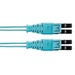 Panduit Fiber Optic Patch Network Cable - 49 ft Fiber Optic Network Cable for Network Device - First End: LC Network - Male - Second End: LC Network - Male - Patch Cable - Aqua - 1