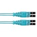 Panduit Fiber Optic Patch Network Cable - 39 ft Fiber Optic Network Cable for Network Device - First End: LC Network - Male - Second End: LC Network - Male - Patch Cable - Aqua - 1