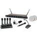 ClearOne WS840 4-Channel Wireless Microphone System Receiver - 486 MHz to 512 MHz Operating Frequency - 300 ft Operating Range