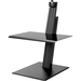 Humanscale Quickstand Eco, Single, Monitor, Black - 35 lb Load Capacity - 28.1" Height x 28" Width x 29.2" Depth - Freestanding - Black
