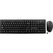 V7 Wireless Keyboard and Mouse Combo - USB Wireless RF - English (US) - Black - USB Wireless RF Mouse - 1600 dpi - 3 Button - Black - Internet Key, Email, Volume Control, Play/Pause Hot Key(s) - Symmetrical - AA, AAA