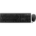 V7 Wireless Keyboard and Mouse Combo - MX - USB Wireless RF - Spanish - Black - USB Wireless RF Mouse - 1600 dpi - 3 Button - Black - Internet Key, Play/Pause, Volume Control, Email Hot Key(s) - Symmetrical - AA, AAA