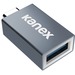 Kanex USB-C to USB 3.0 Premium Mini Adapter - 1 x Type A USB 3.0 USB Female - 1 x Type C USB 3.0 USB Male - Space Gray