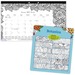 Blueline Botanica Colouring Monthly Desk Pads - Monthly - January 2020 till December 2020 - 1 Month Single Page Layout - 8 1/2" x 11" - Reference Calendar