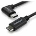 StarTech.com 1m 3 ft Right Angle USB-C Cable M/M - USB 2.0 - USB Type C Cable - 90 degree USB-C Cable - USB C to USB C Cable - USB-C Charge Cable - Charge and sync your USB Type-C mobile devices, with the cable out of the way - 1 m USB C Cable - 3ft USB T