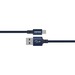 Kanex Premium DuraBraid Lightning Cable - 4 ft Lightning/USB Data Transfer Cable for iPod, iPad, iPhone, Magic Keyboard, Magic Mouse 2, Magic Trackpad 2, AirPods - First End: 1 x USB Type A - Male - Second End: 1 x Lightning - Male - MFI - Navy Blue