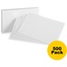 Oxford Printable Index Card - White - 10% Recycled Content - 3" x 5" - 85 lb Basis Weight - 500 / Bundle - SFI