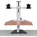 Ergo Desktop Wallaby Elite Sit & Stand Workstation Cherry Minimal Assemble - 16.5" Height x 24" Width - Solid Steel - Cherry