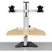 Ergo Desktop Wallaby Elite Sit and Stand Workstation, Maple, Fully Assembled - 16.5" Height x 24" Width - Solid Steel - Maple