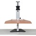 Ergo Desktop Wallaby Sit and Stand Workstation Cherry Minimally Assembled - 16.5" Height x 24" Width - Solid Steel - Cherry